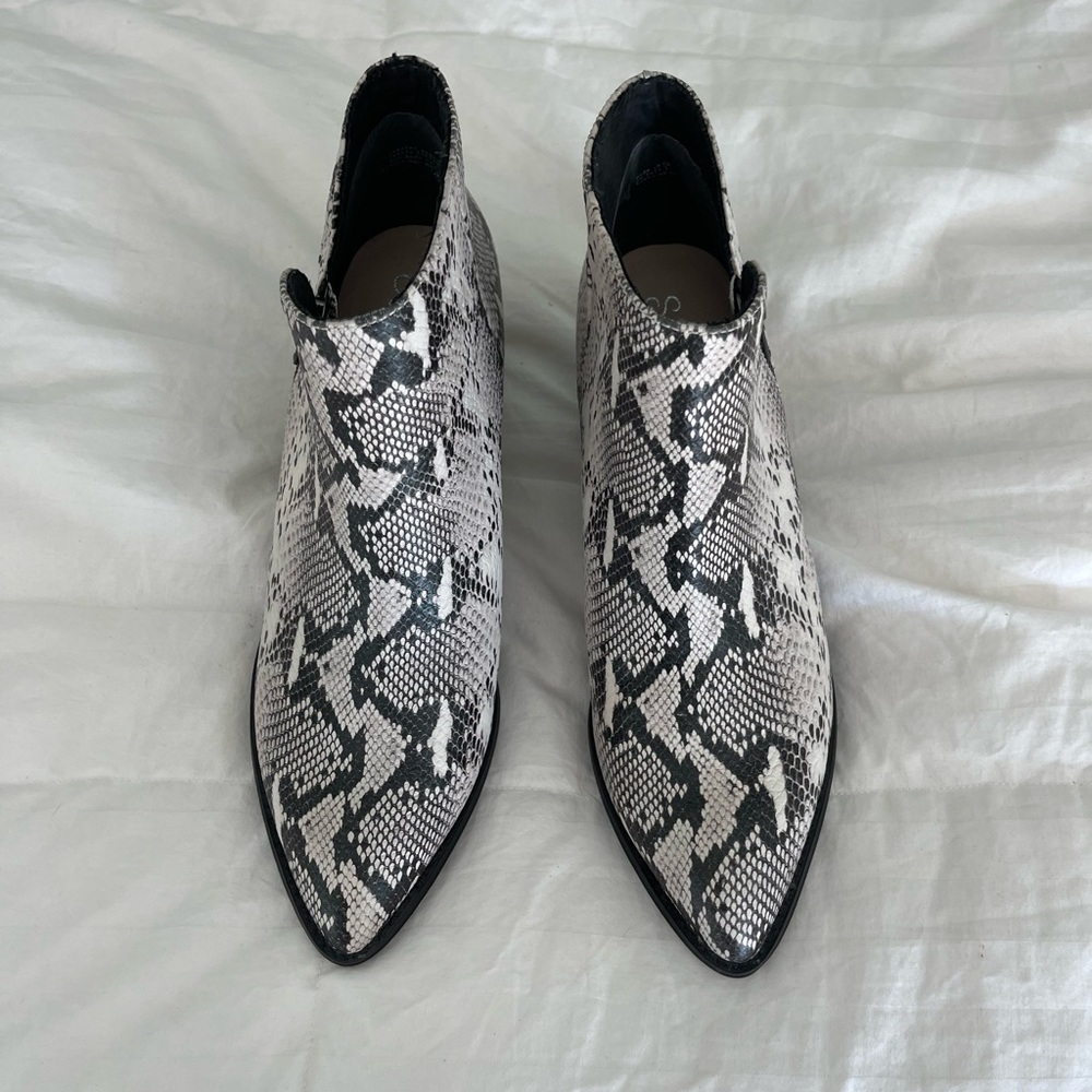 Seychelles Chaparrel Python Snake Skin Booties - image 2